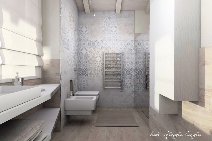 bagno maioliche Carta da Parati