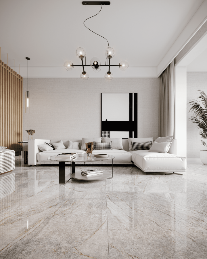 Come arredare una casa con pavimento in marmo